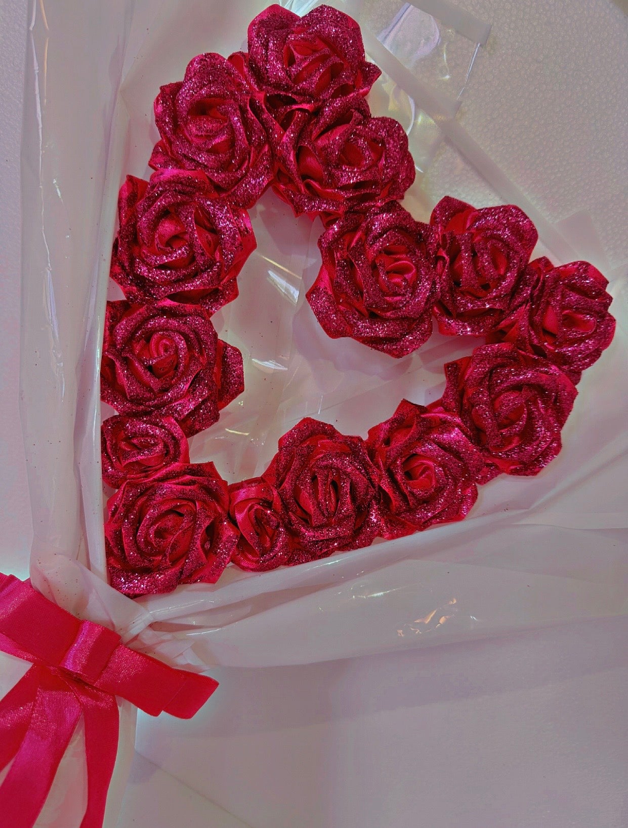 Heart-Shaped Red Rose Bouquet